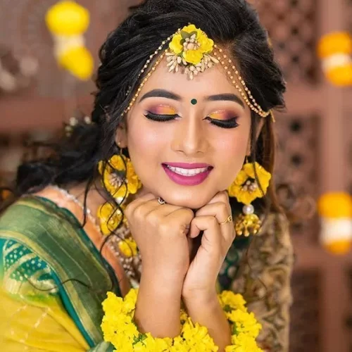 Haldi Cermony Makeup